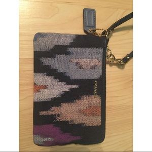 Multi-Colored Coach Wristlet